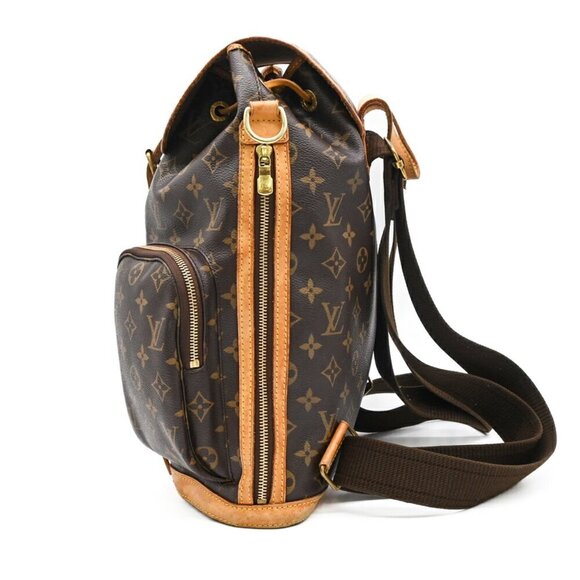 LOUIS VUITTON Brown Monogram Leather Backpack - Picture 4 of 16